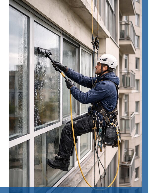 Мойка балконного остекления в Урюпинске от 3605 р. | ВЫСОТНИК-Рюп