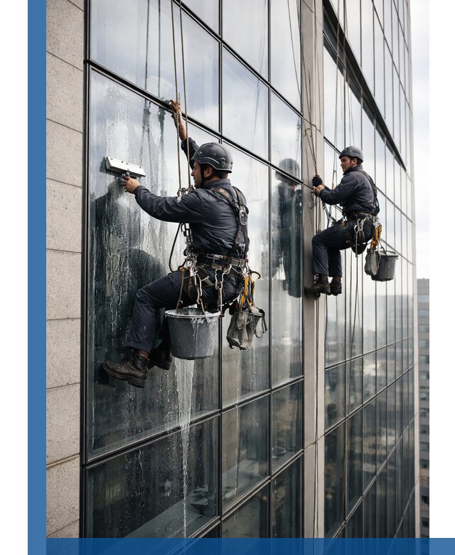 Профессиональная мойка стеклянных фасадов зданий в Урюпинске