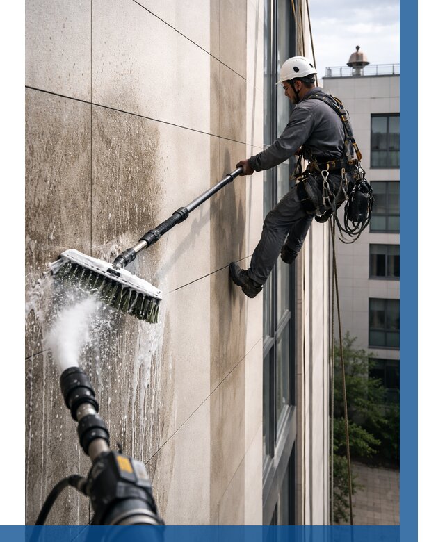 Мойка фасада из керамогранита в Урюпинске от 309 р. | ВЫСОТНИК-Рюп