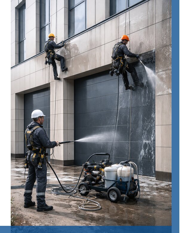 Послестроительная мойка фасада в Урюпинске от 309 р. | ВЫСОТНИК-Рюп