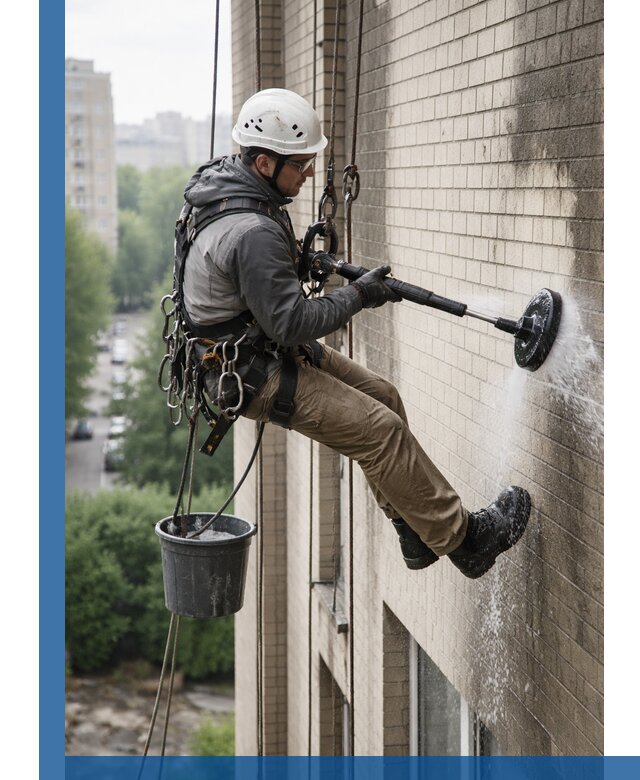 Очистка фасада от копоти в Урюпинске профессионально и безопасно