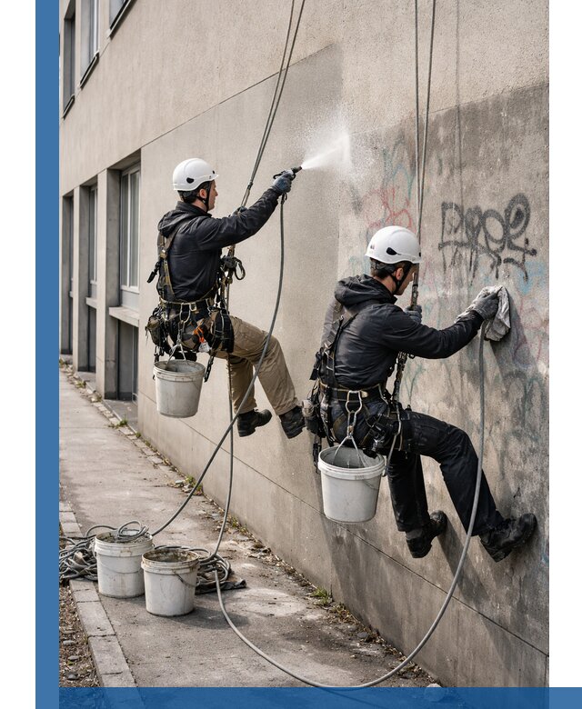 Антиграффити покрытие фасада с защитой от надписей в Урюпинске