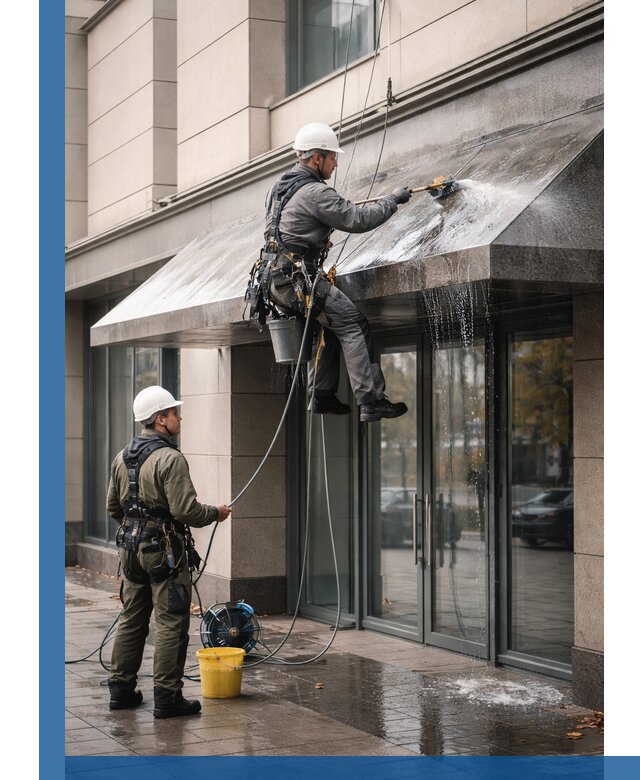 Профессиональная мойка козырьков и навесов в Урюпинске