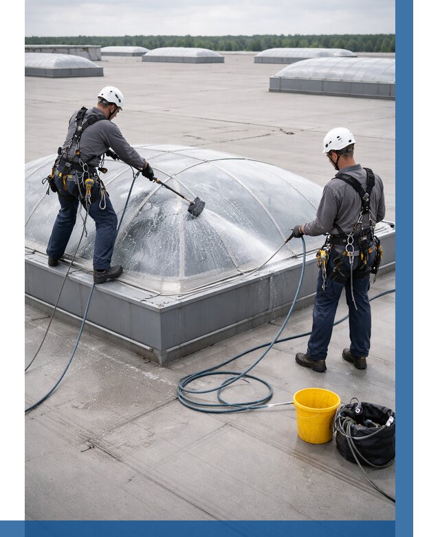 Мойка зенитных фонарей в Урюпинске, заказать от 4635 р. | ВЫСОТНИК-Рюп