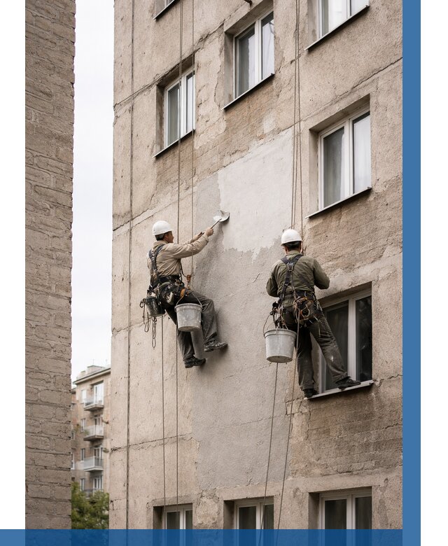 Косметический ремонт фасада в Урюпинске от 1133 р. | ВЫСОТНИК-Рюп