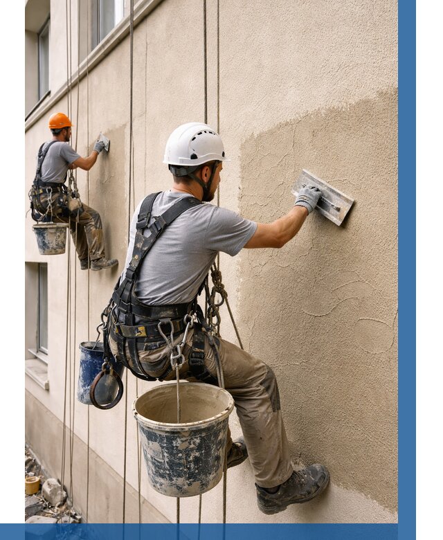 Декоративная штукатурка фасада в Урюпинске от 1236 р. | ВЫСОТНИК-Рюп