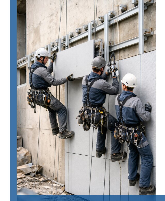 Монтаж вентилируемого фасада в Урюпинске под ключ с гарантией качества