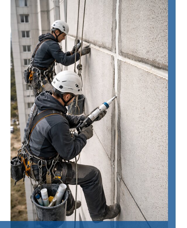 Герметизация межпанельных швов в Урюпинске от 721 р. | ВЫСОТНИК-Рюп