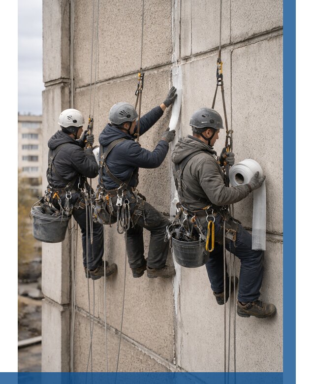 Ремонт межпанельных швов в Урюпинске от 773 р. | ВЫСОТНИК-Рюп