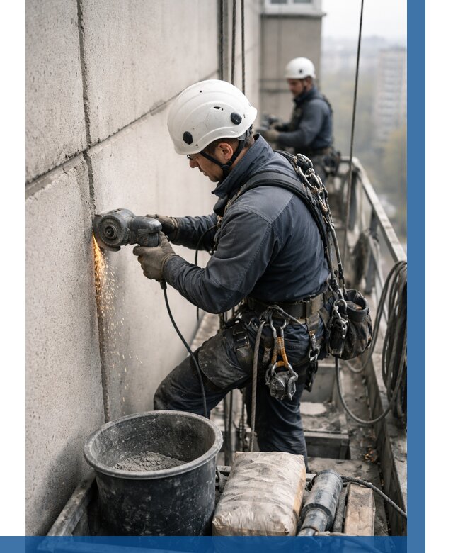 Штробление межпанельных швов в Урюпинске от 1236 р. | ВЫСОТНИК-Рюп