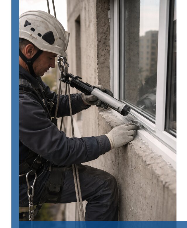 Герметизация оконных швов снаружи в Урюпинске профессионально