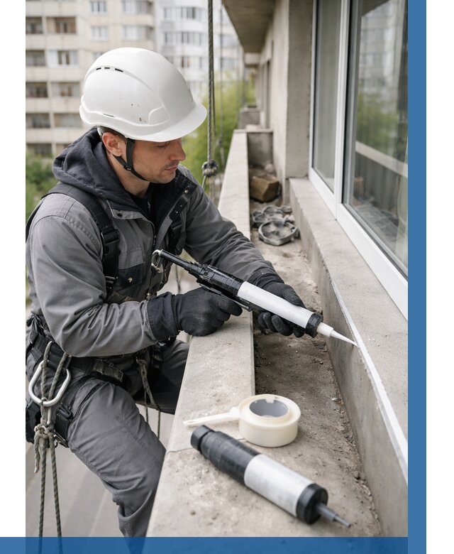 Герметизация швов лоджии в Урюпинске от 4635 р. | ВЫСОТНИК-Рюп