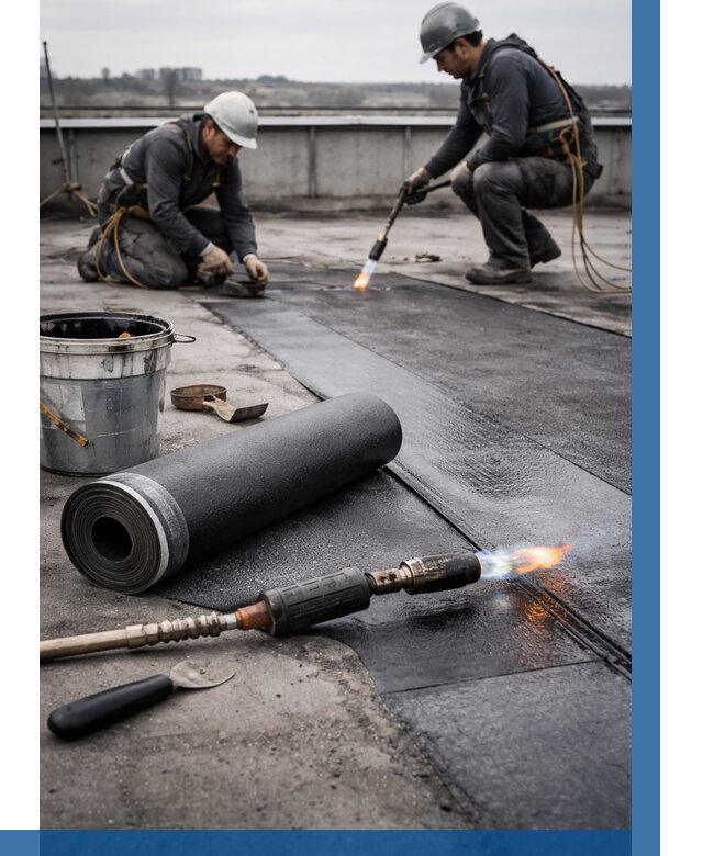 Ремонт рулонной кровли в Урюпинске от 670 р. | ВЫСОТНИК-Рюп