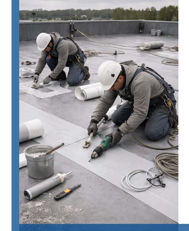 Ремонт мембранной кровли в Урюпинске качественно и с гарантией