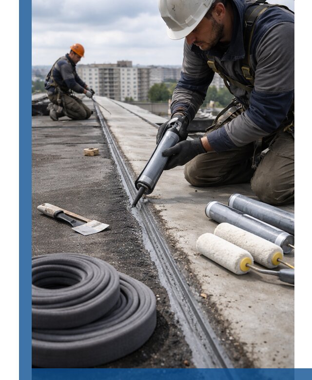 Герметизация швов кровли в Урюпинске с гарантией герметичности