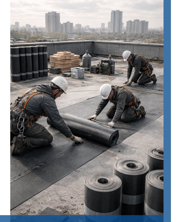 Монтаж мягкой кровли под ключ в Урюпинске от 464 р. | ВЫСОТНИК-Рюп