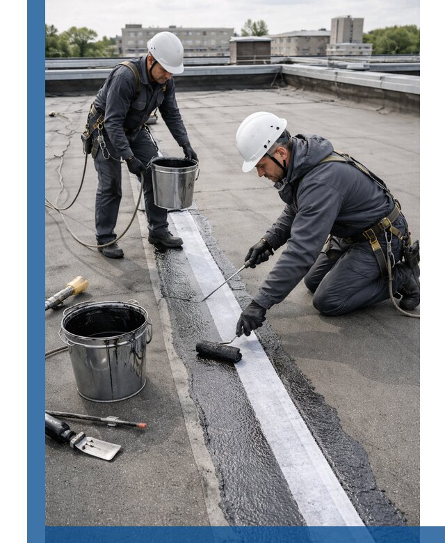 Гидроизоляция кровли мастикой в Урюпинске надежная защита