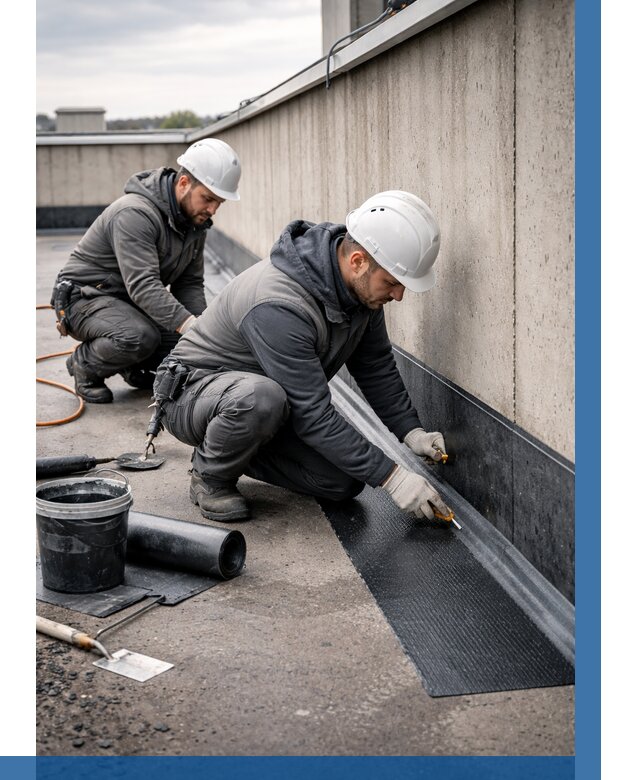 Гидроизоляция примыканий на кровле в Урюпинске от 927 р. | ВЫСОТНИК-Рюп