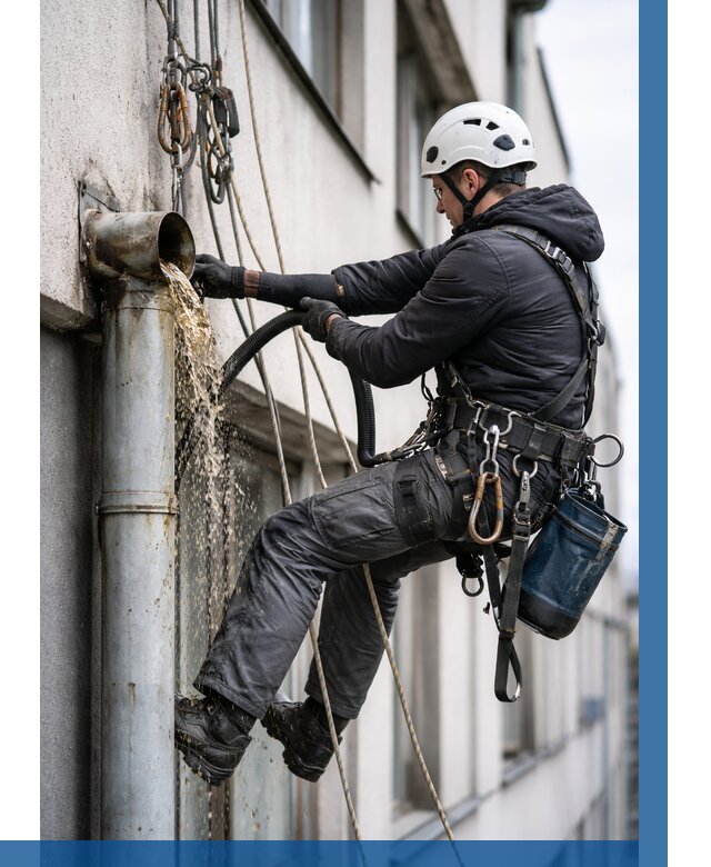 Прочистка водосточных труб в Урюпинске от 3605 р. | ВЫСОТНИК-Рюп