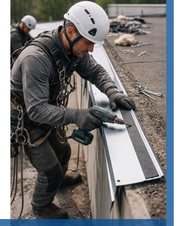 Монтаж капельника на кровле в Урюпинске от 309 р. | ВЫСОТНИК-Рюп