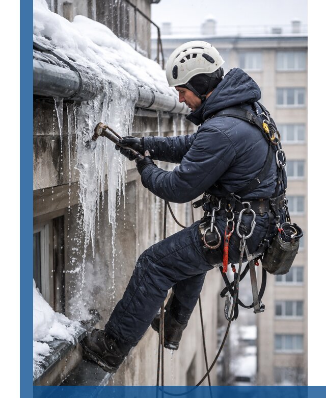 Удаление наледи и чистка водостоков в Урюпинске оперативно и безопасно