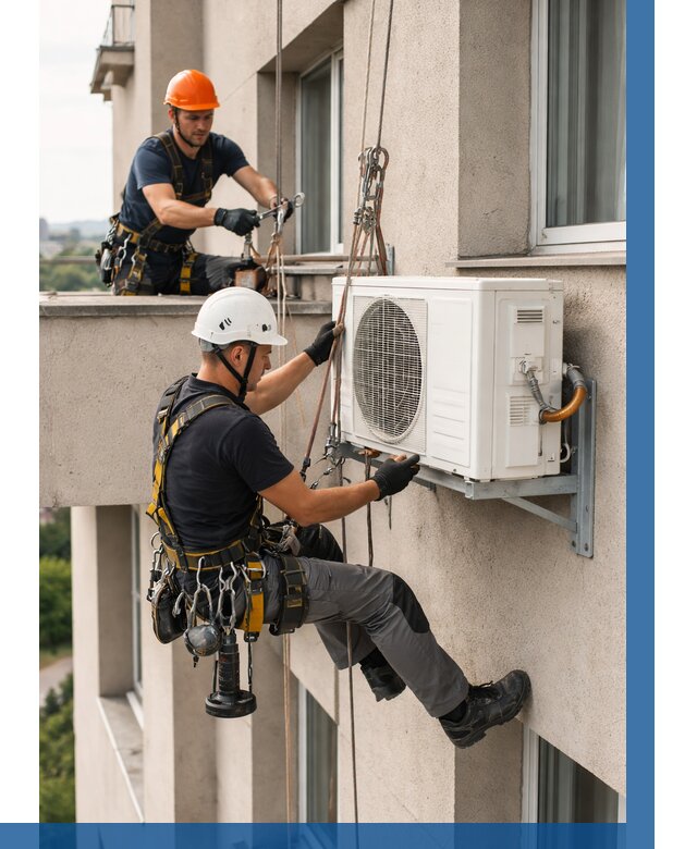 Монтаж внешнего блока кондиционера в Урюпинске от 6696 р. | ВЫСОТНИК-Рюп