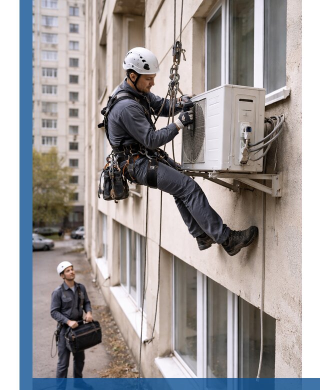 Демонтаж внешнего блока кондиционера в Урюпинске профессионально