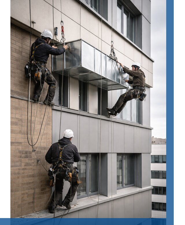 Монтаж воздуховодов на фасаде в Урюпинске от 1545 р. | ВЫСОТНИК-Рюп