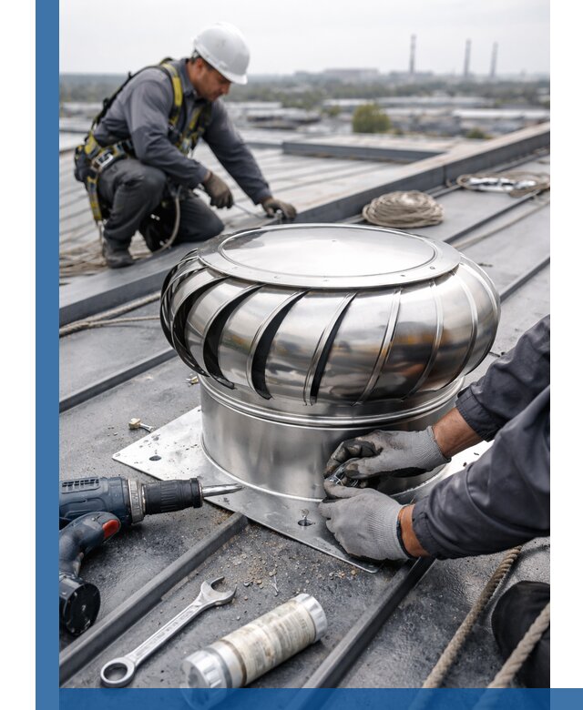 Установка дефлекторов на кровле в Урюпинске профессионально