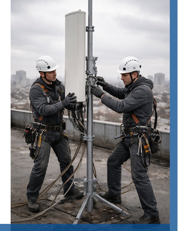 Монтаж антенн связи на крыше в Урюпинске от 8756 р. | ВЫСОТНИК-Рюп