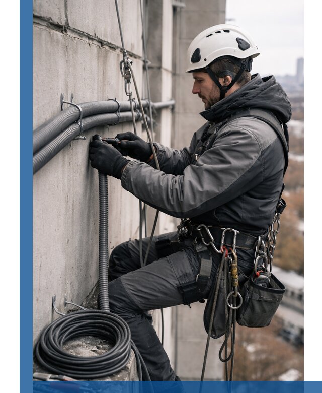 Профессиональный монтаж гофры для кабеля в Урюпинске с гарантией