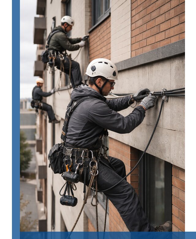 Крепление кабеля на фасаде монтаж и крепеж в Урюпинске