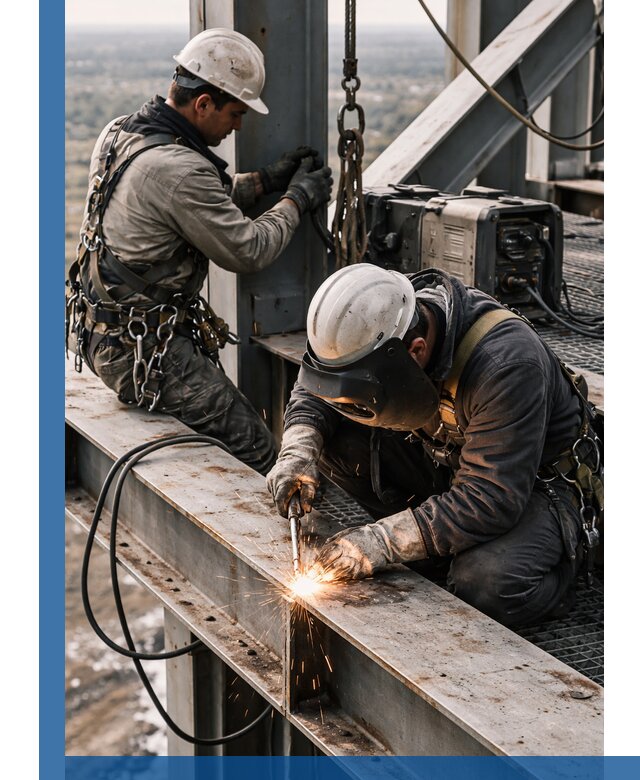 Высотные сварочные работы в Урюпинске для промышленных объектов