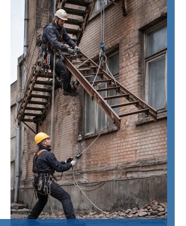 Демонтаж пожарной лестницы в Урюпинске от 12361 р. | ВЫСОТНИК-Рюп