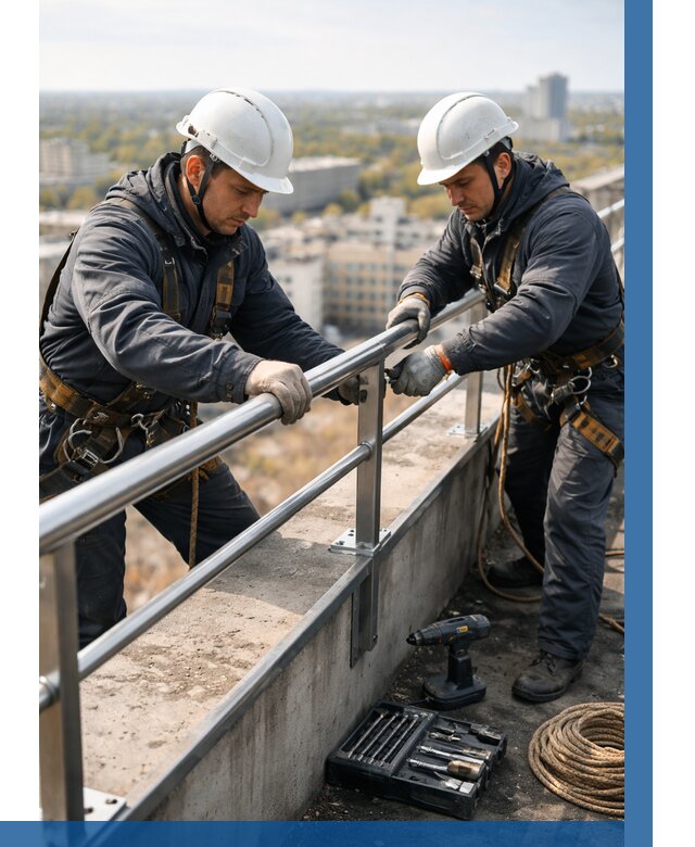 Монтаж перил на высоте в Урюпинске от 2575 р. | ВЫСОТНИК-Рюп