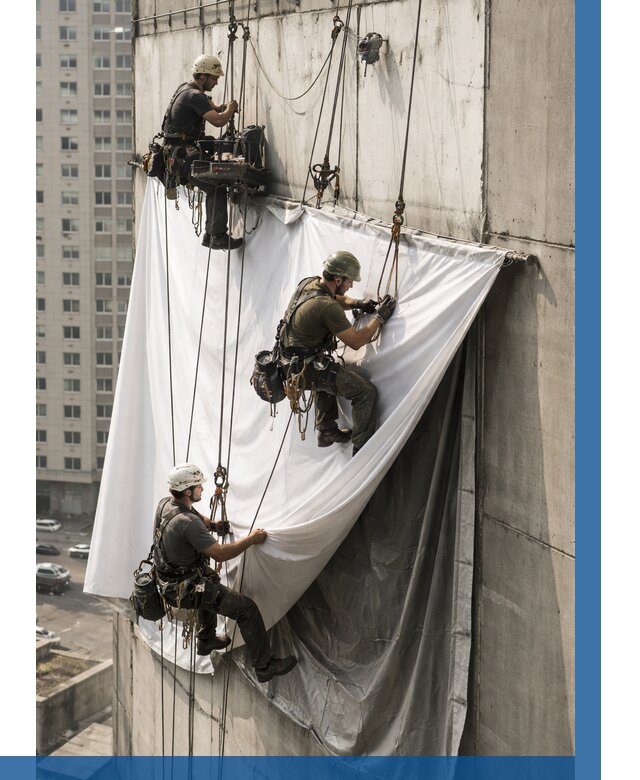 Замена баннерного полотна в Урюпинске от 6696 р. | ВЫСОТНИК-Рюп—заказать