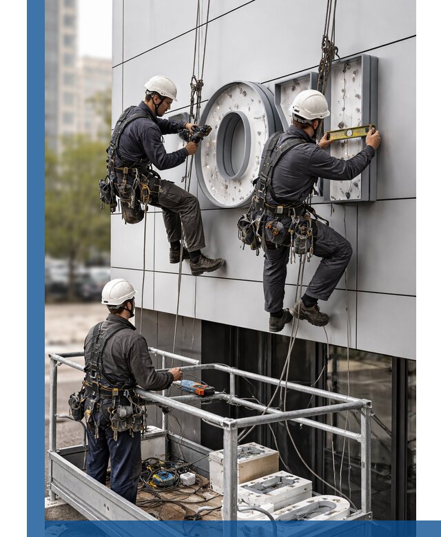 Профессиональный монтаж световых букв в Урюпинске под ключ