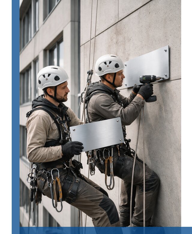 Монтаж табличек и указателей в Урюпинске для зданий и сооружений