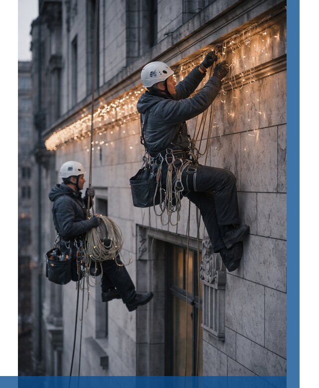 Монтаж новогодней иллюминации в Урюпинске от 8756 р. | ВЫСОТНИК-Рюп