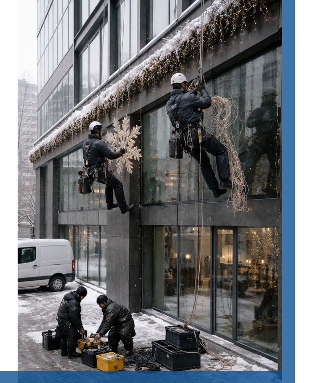 Демонтаж новогоднего оформления в Урюпинске от 5666 р. | ВЫСОТНИК-Рюп