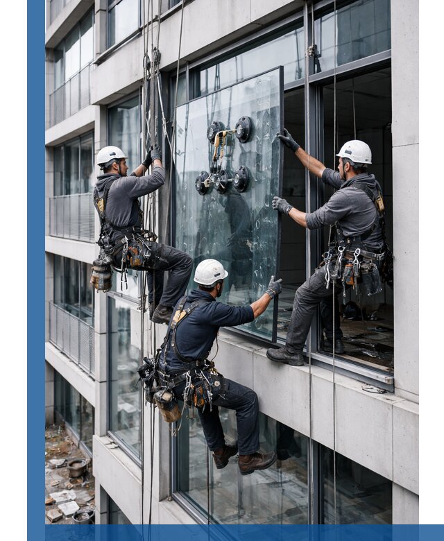 Фасадное остекление и монтаж витражей зданий в Урюпинске под ключ