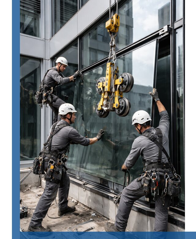 Структурное остекление фасадов в Урюпинске монтаж и обслуживание