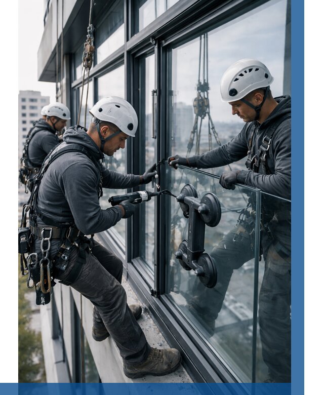 Витражное остекление зданий в Урюпинске от 3605 р. | ВЫСОТНИК-Рюп