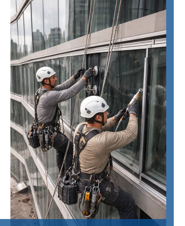 Радиусное остекление фасада в Урюпинске от 12361 р. | ВЫСОТНИК-Рюп