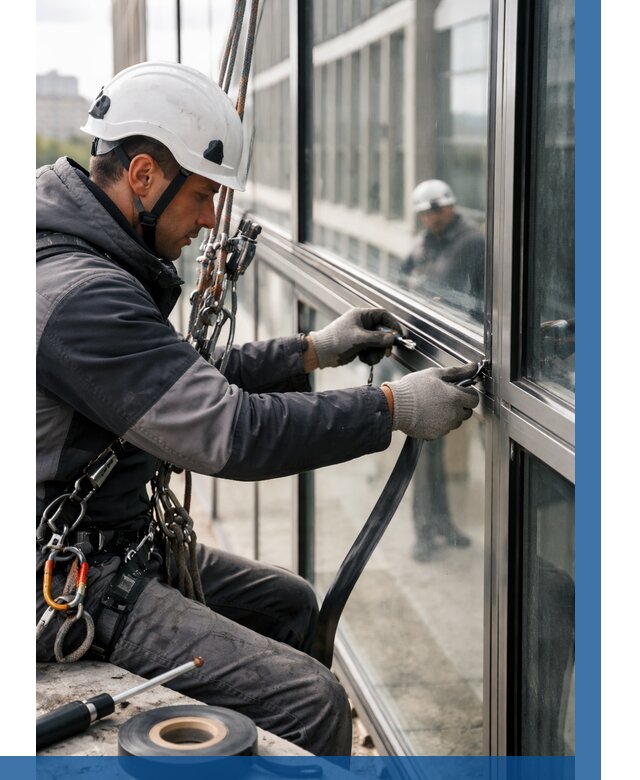 Ремонт витражных конструкций в Урюпинске от 3605 р. | ВЫСОТНИК-Рюп