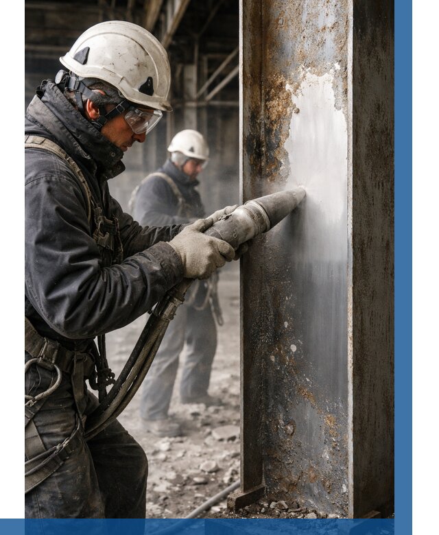 Удаление старой краски с металла в Урюпинске от 464 р. | ВЫСОТНИК-Рюп