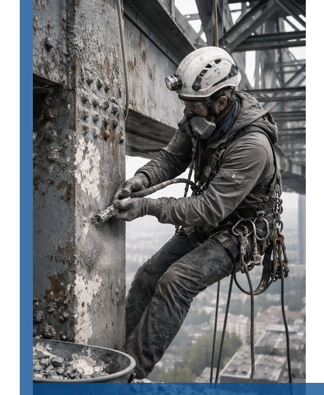 Удаление старой краски с металлических конструкций в Урюпинске