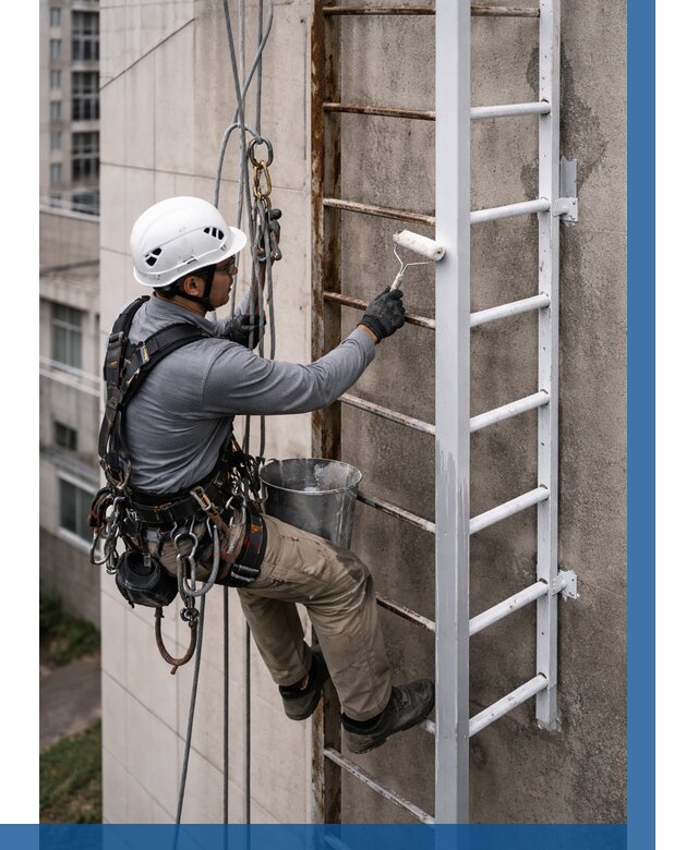 Покраска пожарных лестниц в Урюпинске от 4635 р. | ВЫСОТНИК-Рюп