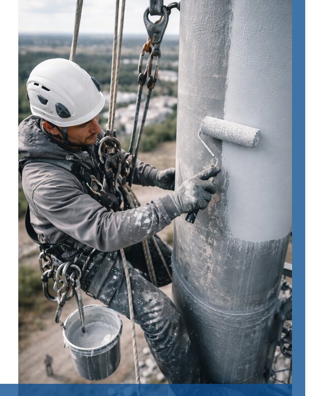 Покраска мачт связи под ключ в Урюпинске от 876 р. | ВЫСОТНИК-Рюп