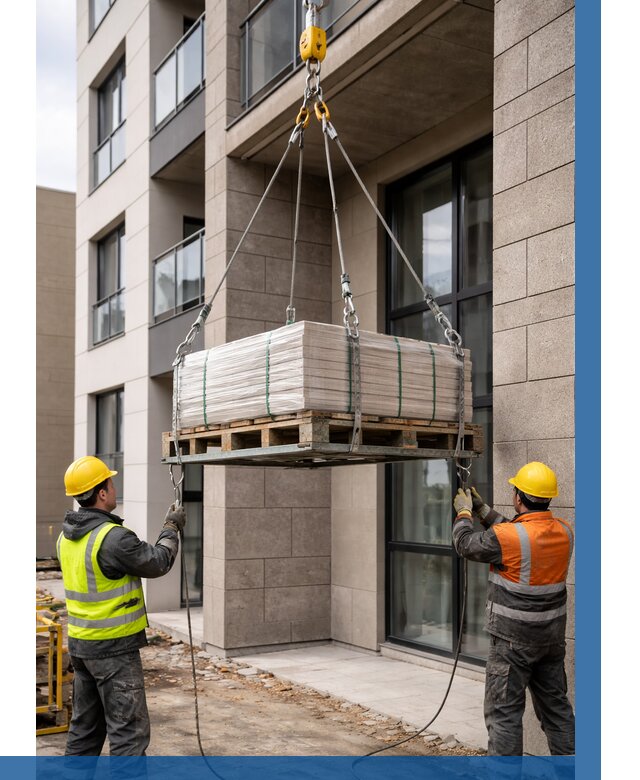 Подъем керамогранита на этаж в Урюпинске от 3605 р. | ВЫСОТНИК-Рюп